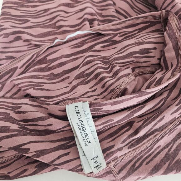 Lorna Jane | Zebra Animal Print Mid Rise Logo Leggings, Womens XL Extra Large - Picture 5 of 5